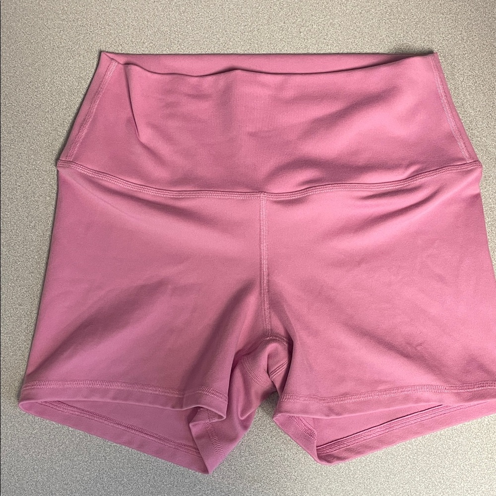 Bubble gum pink biker shorts